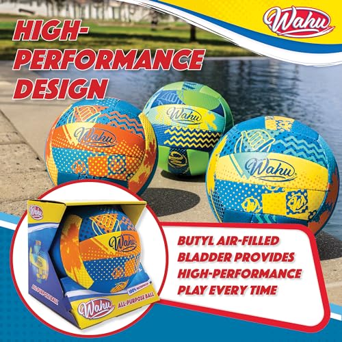 Wahu 100% Waterproof All-Purpose Mini Pool Ball for Beach, Soccer, and More, 6.5" Round Water Ball for Beach and Pool Sports Games, Blue - Image 5