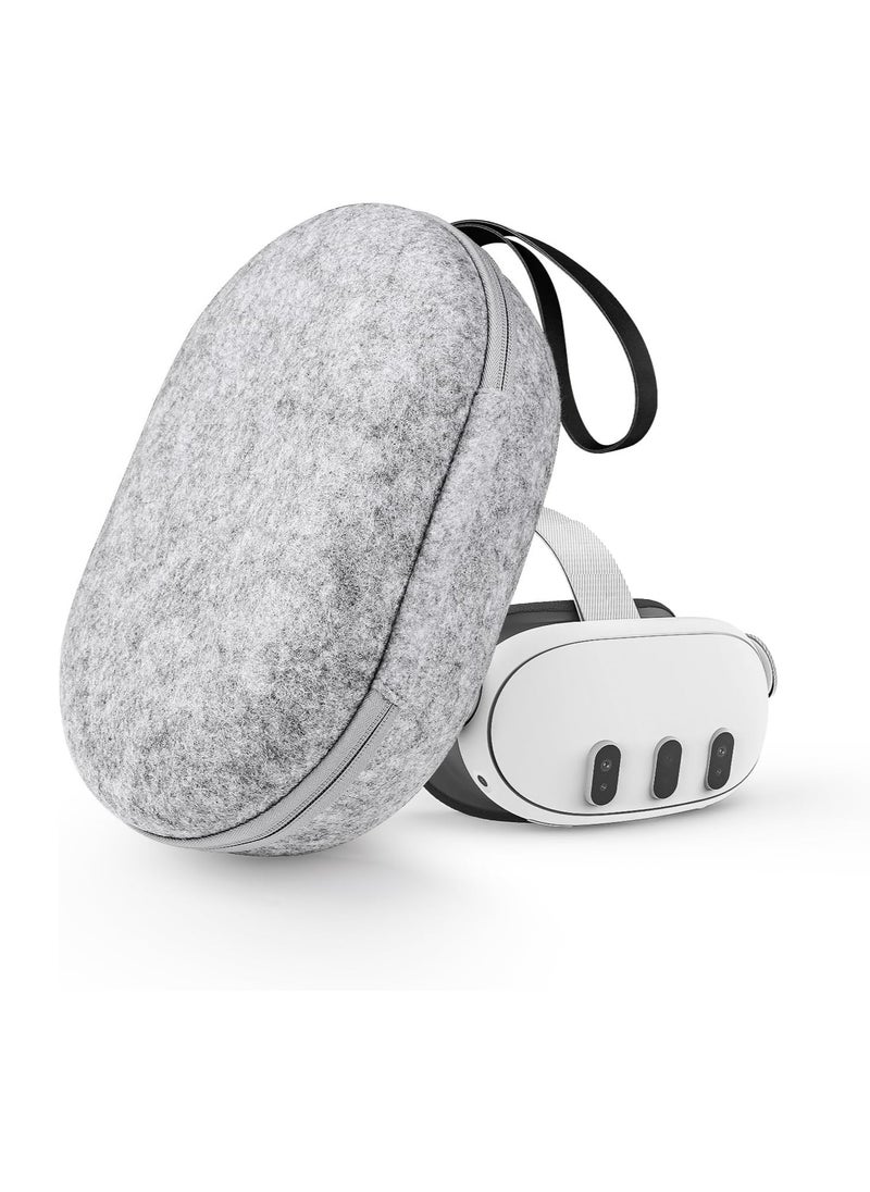 XICEN Carrying Case for Meta Quest 3 Handle Bag for Oculus Quest 3 Head Strap Touch Controller, Waterproof Portable Protection - Travel Pack Fit for Men Women (Grey Version 3)  - Image 1