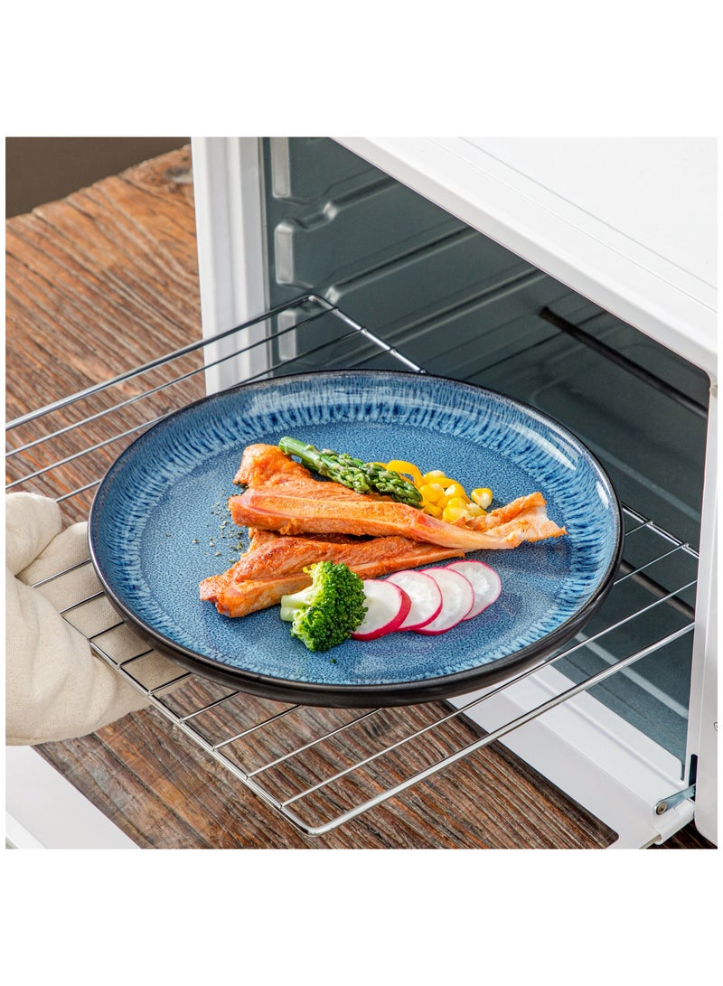 vancasso 24-piece Dinner Set, Stoneware Set for 6 Persons, includes Dinner Plates, Dessert Plates, Soup Plates, Bowls, Blue - Image 3