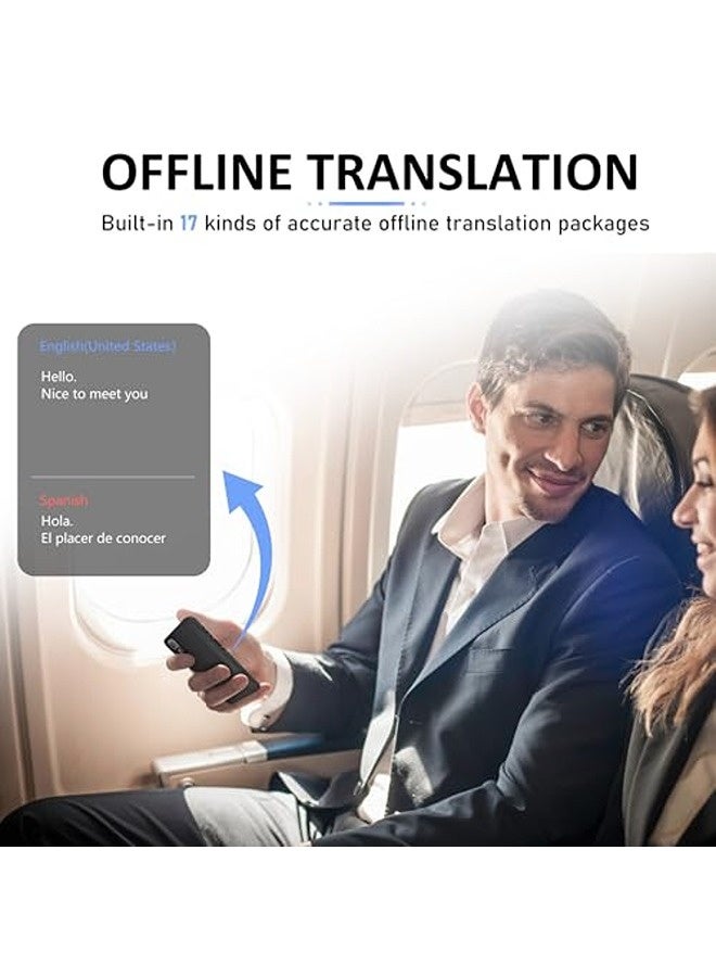 سكاي تاتش جهاز ترجمة فورية – يدعم 138 لغة، ترجمة صوتية، ترجمة بدون إنترنت، ترجمة عبر الصور، مدعوم بتقنية الذكاء الاصطناعي (ChatGPT)، مترجم محمول مثالي للسفر، الأعمال، والتعلم. - Image 4