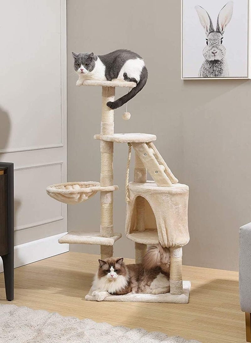 شجرة قطط مع أرجوحة وسلّم متعددة الوظائف للمتعة - Image 2