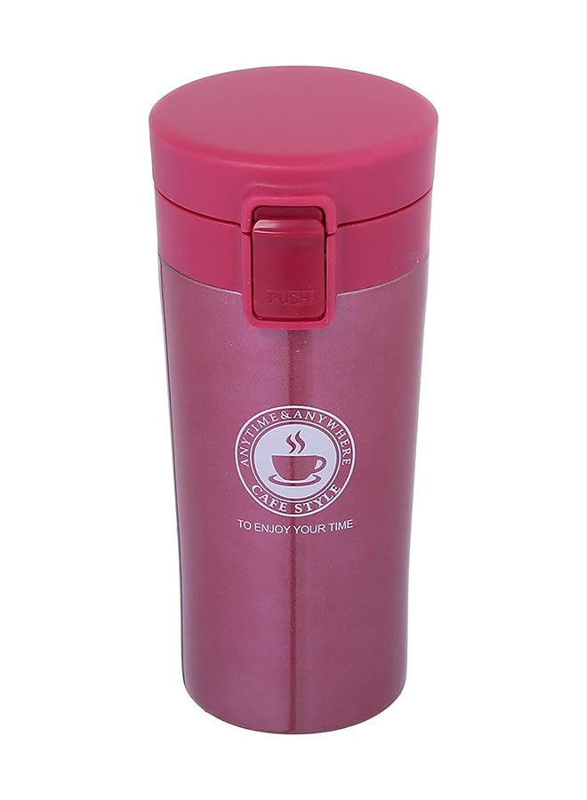 Stainless Steel Mug With Internal Filter And Safety Lock Dark Red