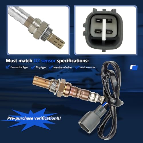 Maxfavor 234-9010 Upstream Air Fuel Ratio O2 Oxygen Sensor for 2000 2001 Toyota Camry Solara 2.2L Only for FWD Calif & Gas Engine,for 2002 2003 Toyota Camry Solara 2.4L FWD O2 Sensor 89467-33040 - Image 3