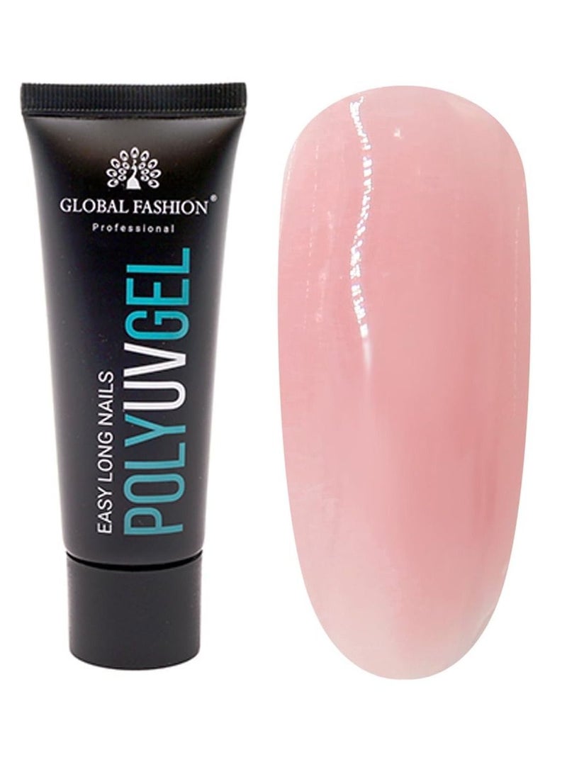GLOBAL FASHION Global Fashion Poly UV Gel: Long-Lasting, Durable, and Easy-to-Use Nail Enhancements | (06)  - Image 1