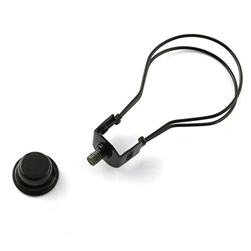 DZS Elec Black Round Light Bulb Holder with Lamp Shade Attaching Finial DIY Lighting Accessories Clip On Lampshade Adapter for Lighting Fittings - Image 4