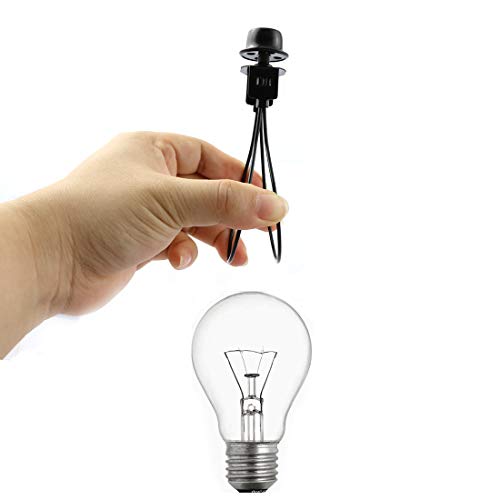 DZS Elec Black Round Light Bulb Holder with Lamp Shade Attaching Finial DIY Lighting Accessories Clip On Lampshade Adapter for Lighting Fittings - Image 3