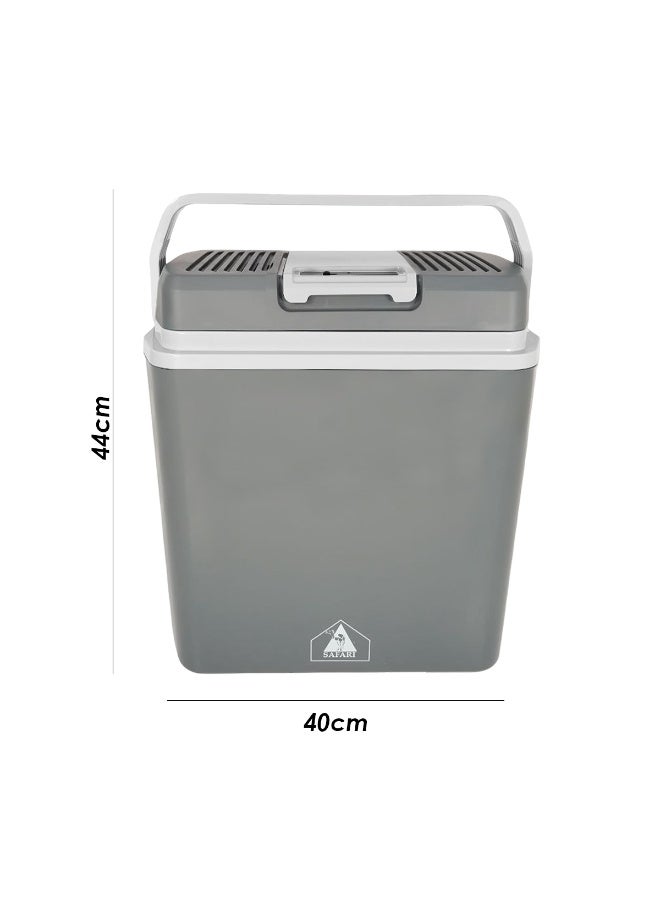 سفاري مبرد ومدفئ حراري سفاري SF029 بجهد 12 فولت - ثلاجة سيارة محمولة بوظيفة مزدوجة وسخان طعام للسفر والتخييم والنزهات والاستخدامات الخارجية، هيكل خفيف الوزن من مادة ABS مع قفل للمقبض، وضع توفير الطاقة وتشغيل منخفض الضوضاء، أبعاد 44 × 40 سم، الوزن الصافي 3.7 كجم. - Image 2