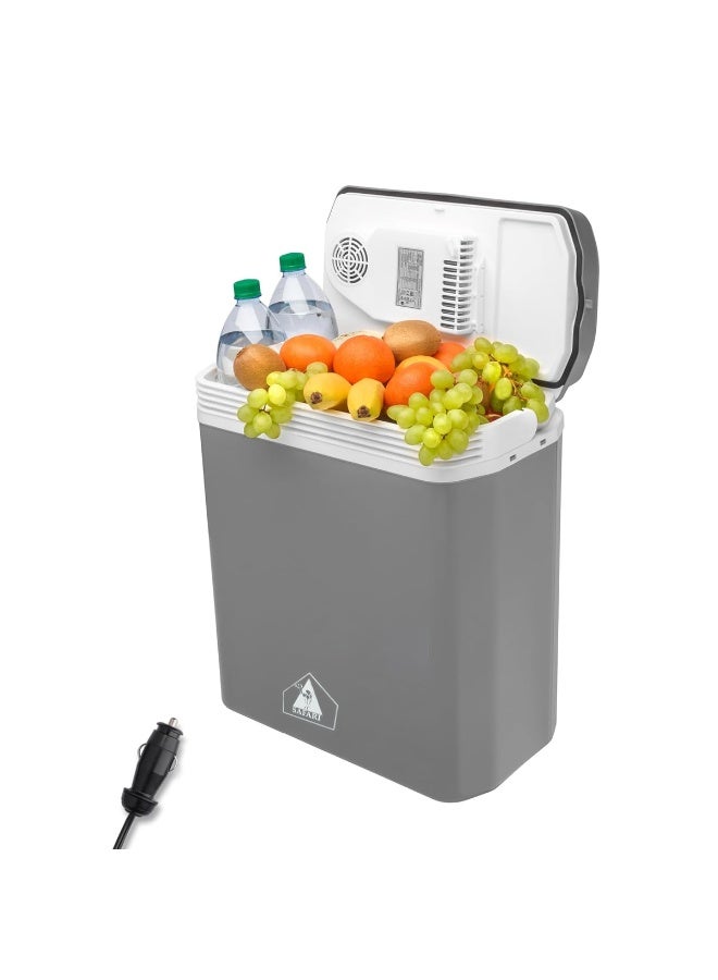 سفاري مبرد ومدفئ حراري سفاري SF029 بجهد 12 فولت - ثلاجة سيارة محمولة بوظيفة مزدوجة وسخان طعام للسفر والتخييم والنزهات والاستخدامات الخارجية، هيكل خفيف الوزن من مادة ABS مع قفل للمقبض، وضع توفير الطاقة وتشغيل منخفض الضوضاء، أبعاد 44 × 40 سم، الوزن الصافي 3.7 كجم. - Image 4