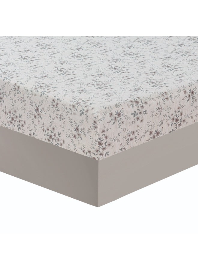 LEVORE 7-piece bedspread set, 100% soft cotton, floral pattern, double-sided, summer style, with filling and fasteners, suitable for King bed - Image 4