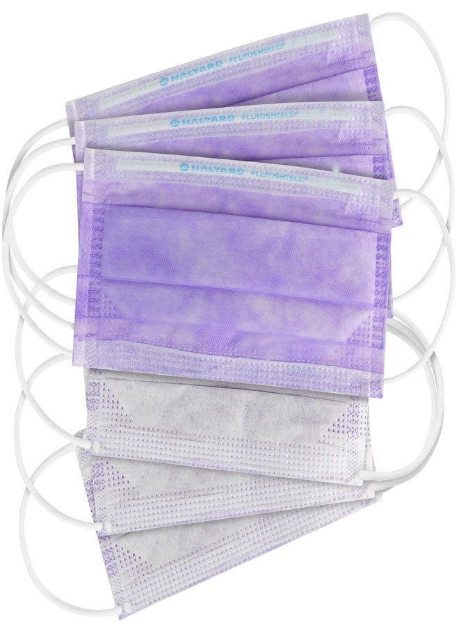 هاليارد قناع HALYARD FLUIDSHIELD 1 للاستخدام مرة واحدة مع بطانة SO SOFT وحلقات أذن SO SOFT، لون لافندر، 25868 (علبة من 50 قطعة) - Image 2