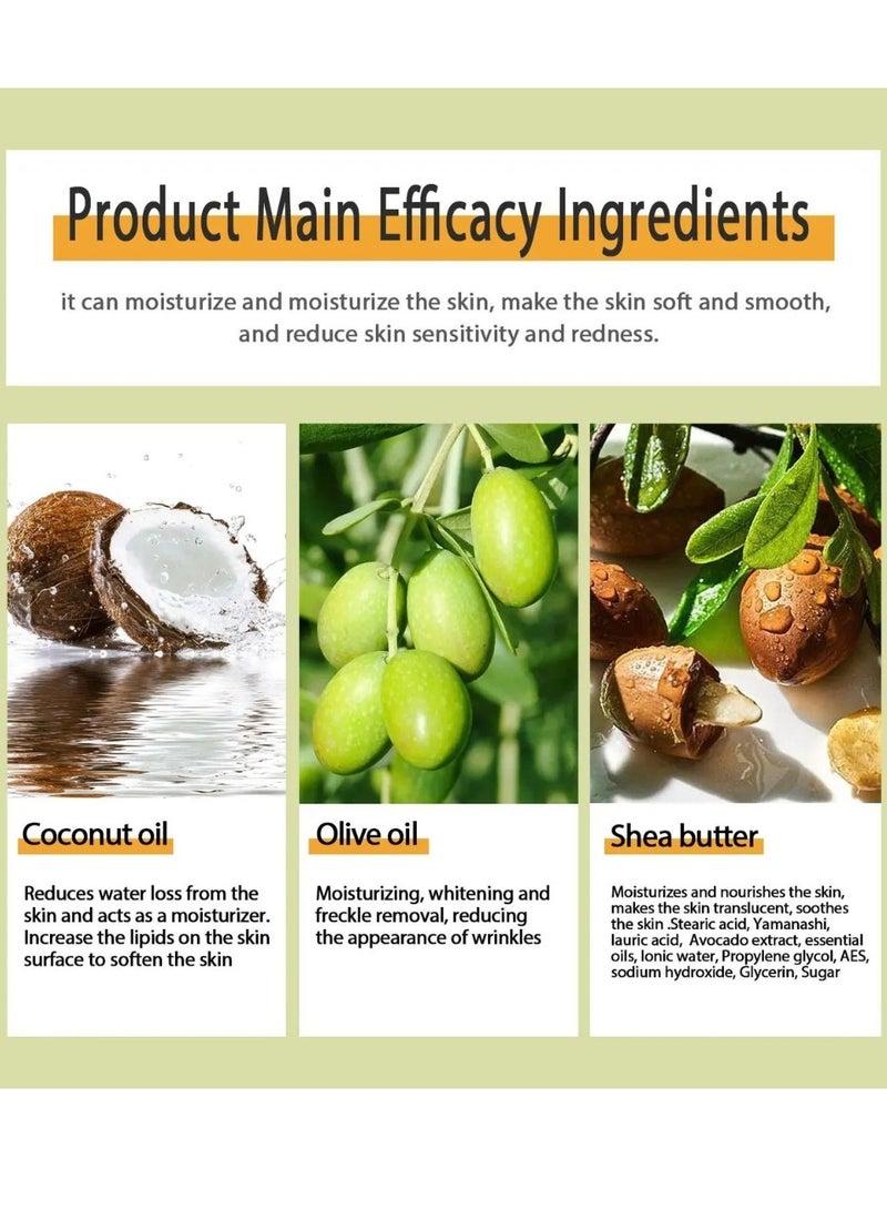 SAUVASINE 100g African Black Soap Hydrate Nourish and Clean Impurities with Coconut Olive Oil and Shea Butter Face and Body Wash Multi Use Soap Black Shampoo Bar for Dry Skin Pimples and Blackhead - Image 4