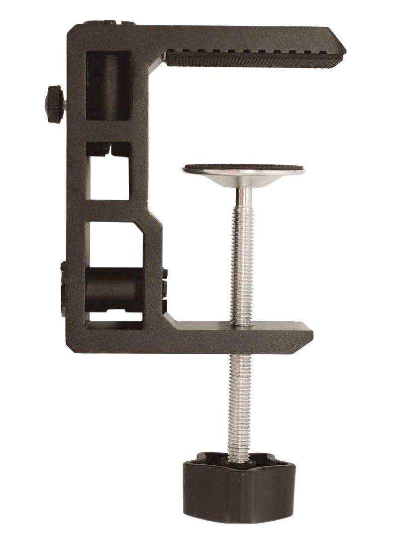 KASTWAVE - Replacement Heavy Duty C Clamp for 1/2” Base Phone I pad Mount,Tablet Mic Holder,Magnifying Lamp,Desk Lamp,Swing Arm Lamp,Table Mount Clamp for Microphone Stand Mic Boom Arm (G2 BLACK) - Image 1