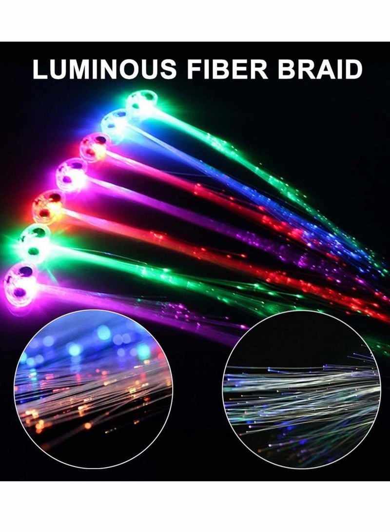 Generic LED Lights Hair, 12 Pcs Light-Up Fiber Optic LED Hair Barrettes flashing led Light Up Toys  - Image 2