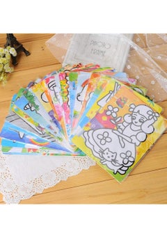 Generic 20 Pictures Children Scratch DIY Other Side Coloring and Painting For early Education for kids.  - Image 2