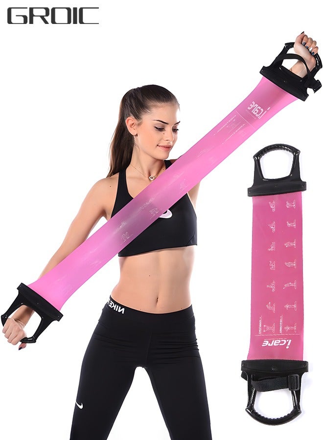 GROIC Adjustable Stretching Bands Yoga, Resistance Band Chest Expander Arm Back Shoulder Exercise Elastic Rope Stretch Fitness Band, Leg, Hand Stretcher, Arm Exerciser for Yoga Pilates, Home Gym Workout  - Image 1