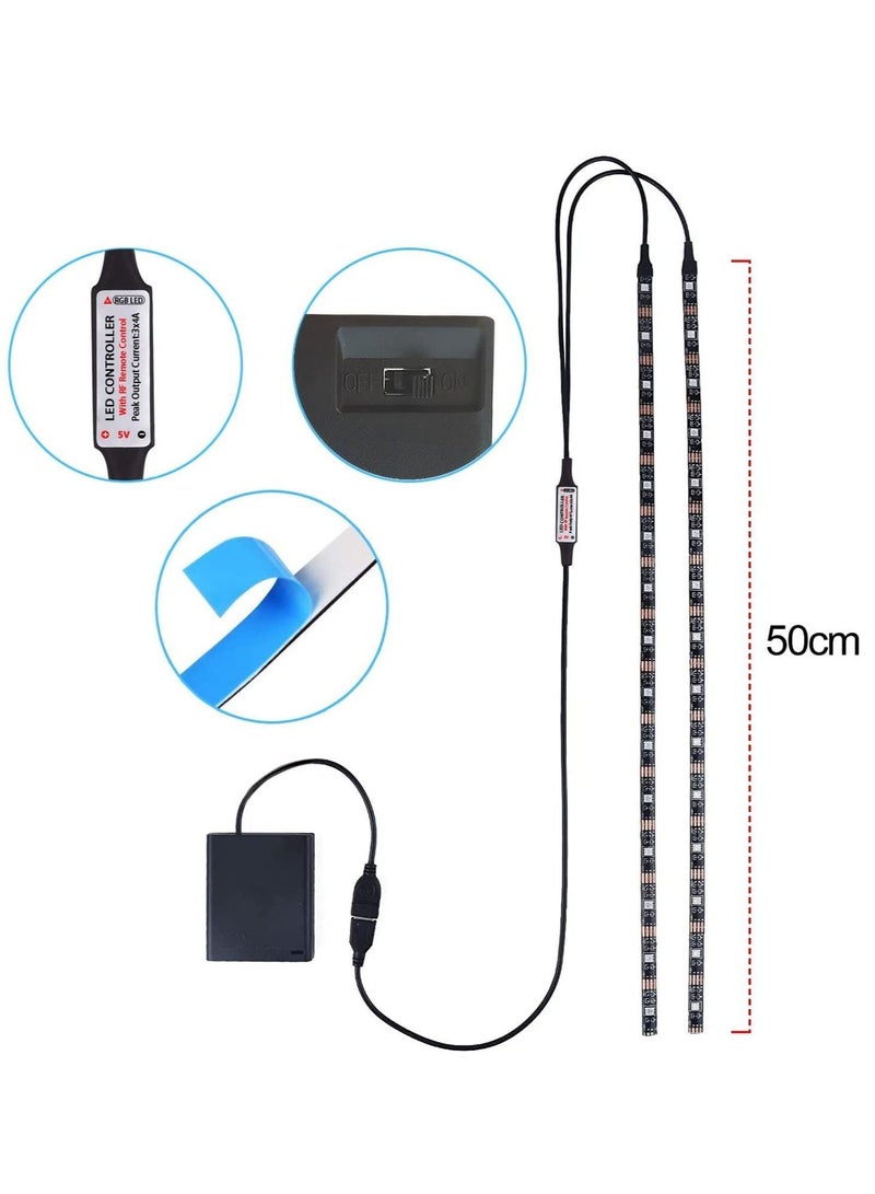 NIBEMINENT Scooter LED Light, Remote Control Strip Color Change Night Cycling Waterproof Safety Skateboard Decorative Accessories for Xiaomi M365/pro/Ninebot/Mercane Wide Wheel Kick - Image 5