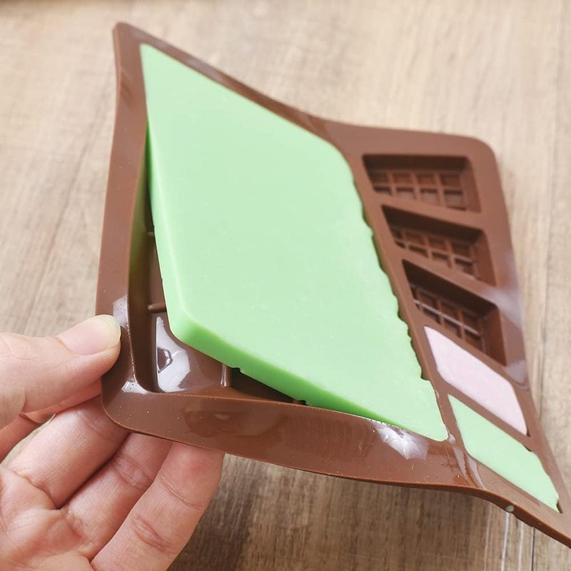 Undy Break Apart Silicone Chocolate Bar Moulds 6 in1 Homemade Protein and Energy Bar Moulds Reusable Silicone Mould - Image 4