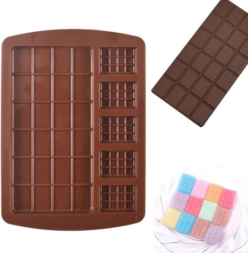 Undy Break Apart Silicone Chocolate Bar Moulds 6 in1 Homemade Protein and Energy Bar Moulds Reusable Silicone Mould - Image 3