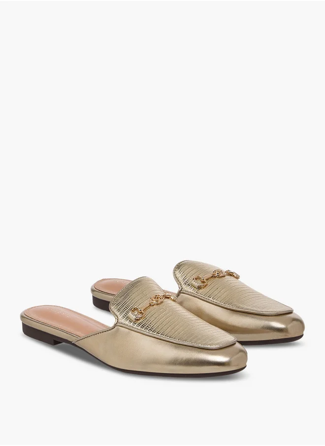 Celeste Women's Metal Accent Slip-On Mules
