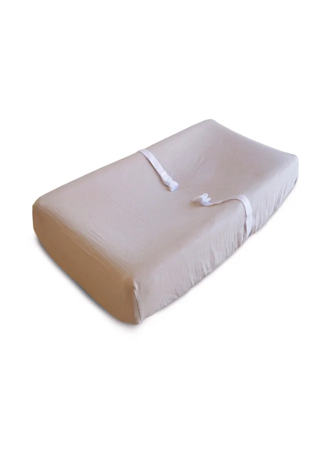 mushie Changing Pad Cover Blush