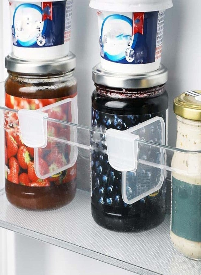KIDINGTON Refrigerator Internal Drawer Shelf Divider Clip, Fridge Drawers Storage Partition Clips Storage Organizer Space Dividing Bottle Food Packets Organizer for Refrigerator Clip Organizer - Image 2