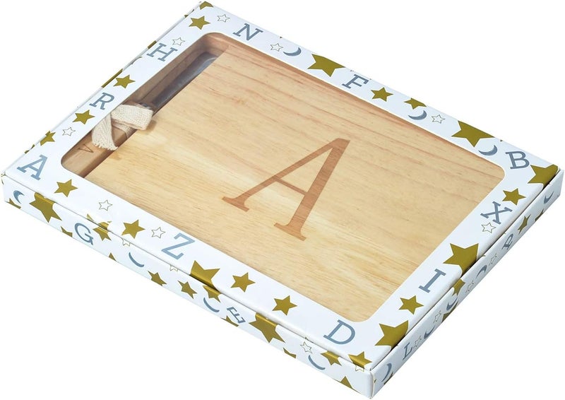 Miicol Wood Charcuterie Board, Monogram Cheese Board 10 Inch, Personalized Initial Cutting Board with Spreader, Unique Housewarming Gift, Ideal for Kitchen, Home, Letter A - Image 4