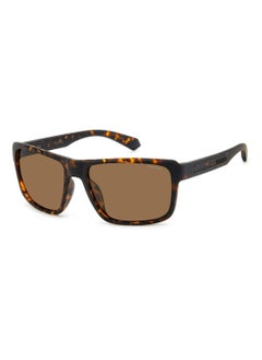 Polaroid Men's Polarized Rectangular Shape  Sunglasses PLD 2158/S GOLD 42 - Lens Size: 42.4 Mm - Mt Bw Hvn  - Image 1