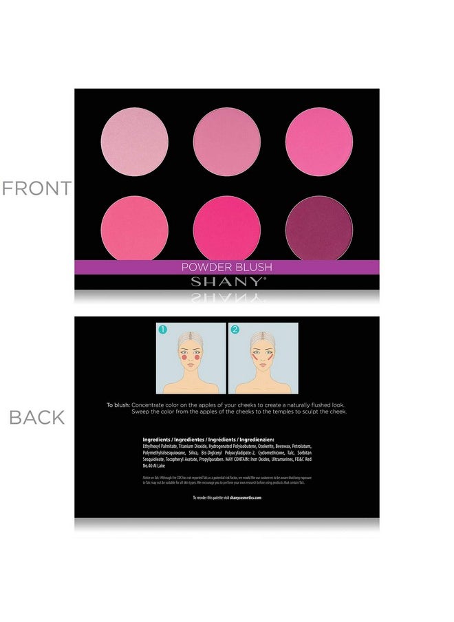 Shany Shimmer & Matte Cooltoned Blush Palette Layer 5 Refill For The 6 Layer Mini Masterpiece Collection Makeup Set  - Image 4