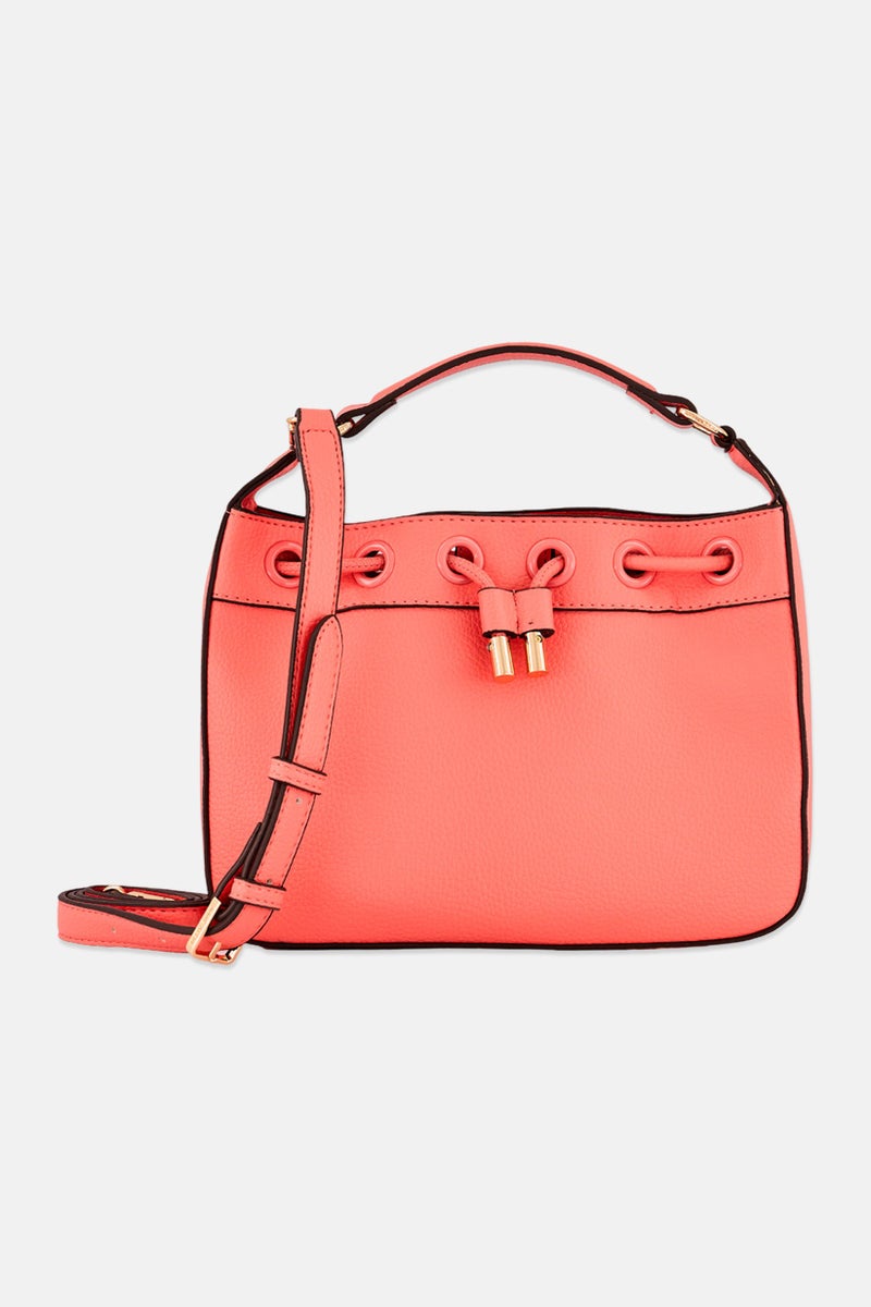 ANNE KLEIN Women Brand Logo Hand Bag, Peach - Image 1