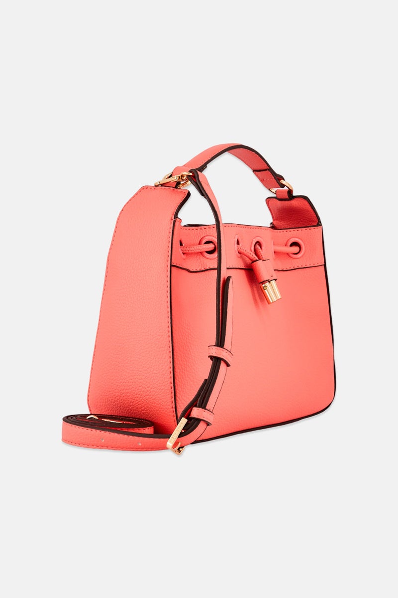 ANNE KLEIN Women Brand Logo Hand Bag, Peach - Image 3