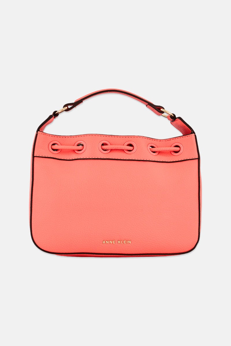 ANNE KLEIN Women Brand Logo Hand Bag, Peach - Image 2