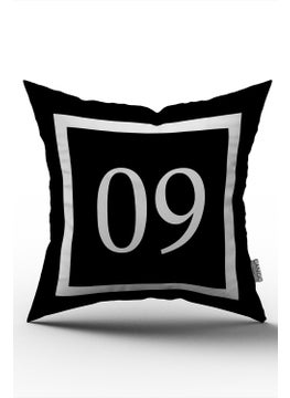 Digital Printing Throw Pillow Cover with Numbers 09