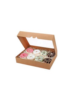 General 15-Pack Cookie Boxes, 14" x 10" x 2.5" Bakery Boxes with Window, Auto-Popup Treat Boxes, Donut Boxes for Cookies, Muffins and Pastries  - Image 2