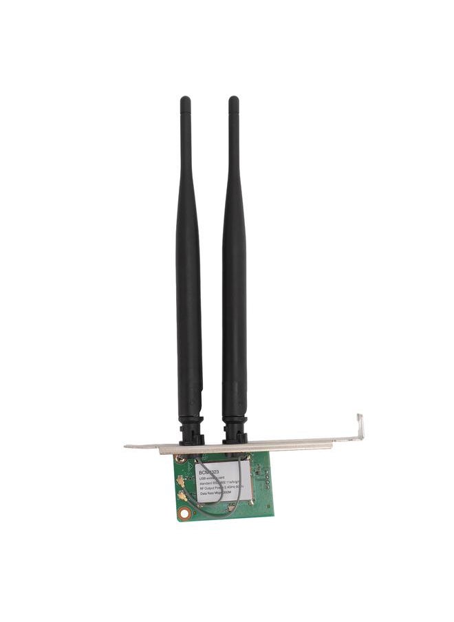 BCM4323 WiFi Card 300Mbps 2.4G 5G Dual Band Built in 9 Pin USB Wireless Network Card Adapter with Dual Antenna for PC