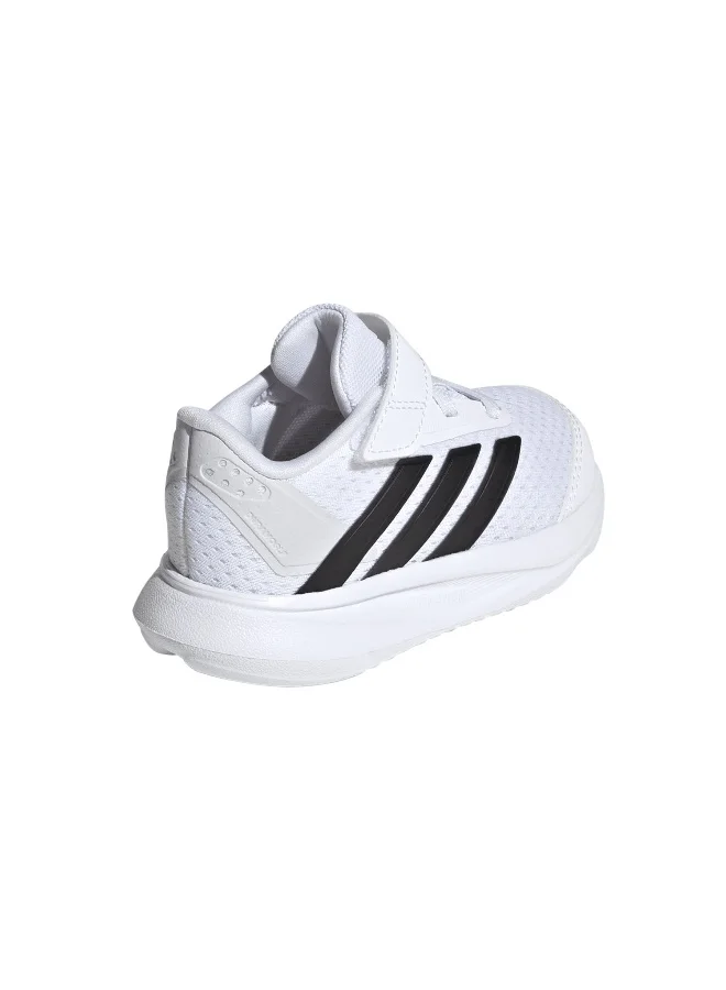 adidas حذاء جري أبيض للأطفال دورامو