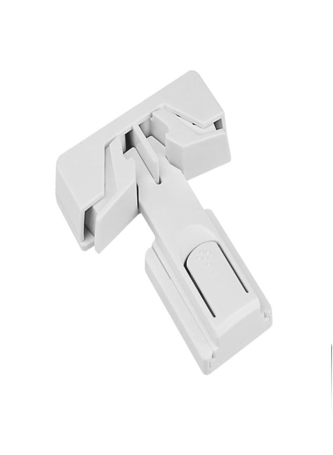 PLUMAZE Multi-Functional Installation Easy Adhesive Children Baby Anti-Clip Refrigerator Cabinet Lock,Childproof Fridge Locks,Refrigerator and Freezer Safety Adhesive Locks Childproof Cabinet Locks - Image 1