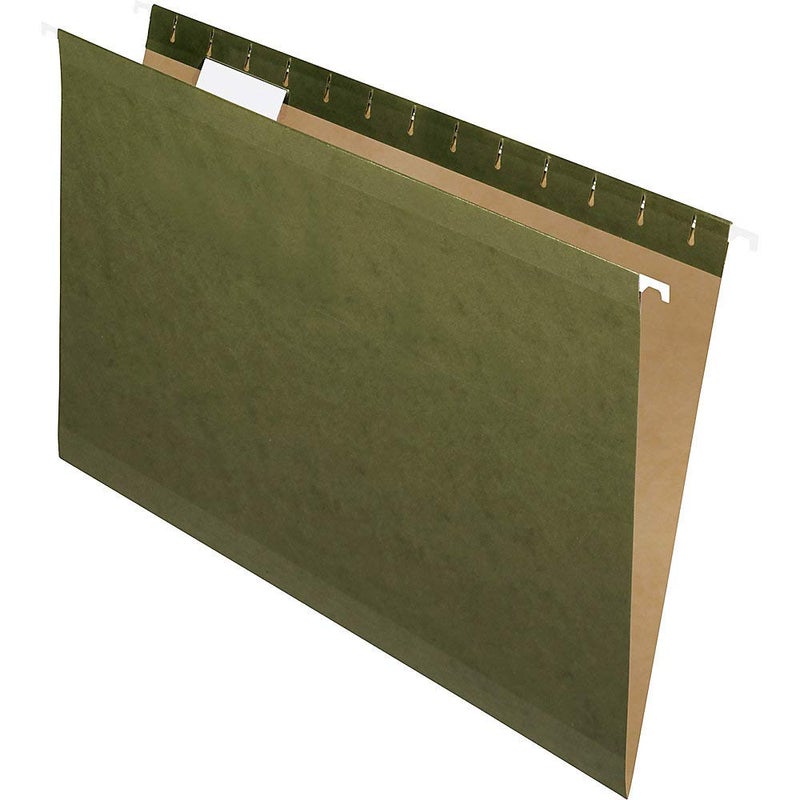 Pendaflex Reinforced Hanging Folders, Legal Size, Standard Green, 1/5 Cut, 25/BX (4153 1/5) - Image 5