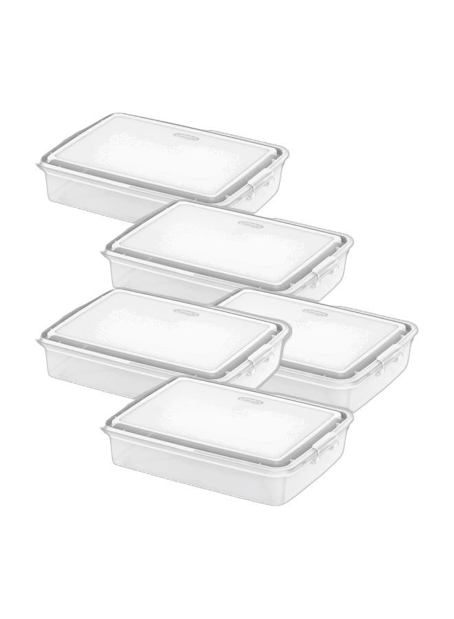 Cosmoplast صندوق تخزين بلاستيكي بسعة 15 لتر (عبوة من 5) - Image 1