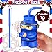 Layhit 12 Pcs Ninja Birthday Supplies Party Favor Cups 10 oz Ninja Plastic Cup Reusable Black and Red Cup Bulk for Kids Party FavorRed Black Blue Green - Image 4