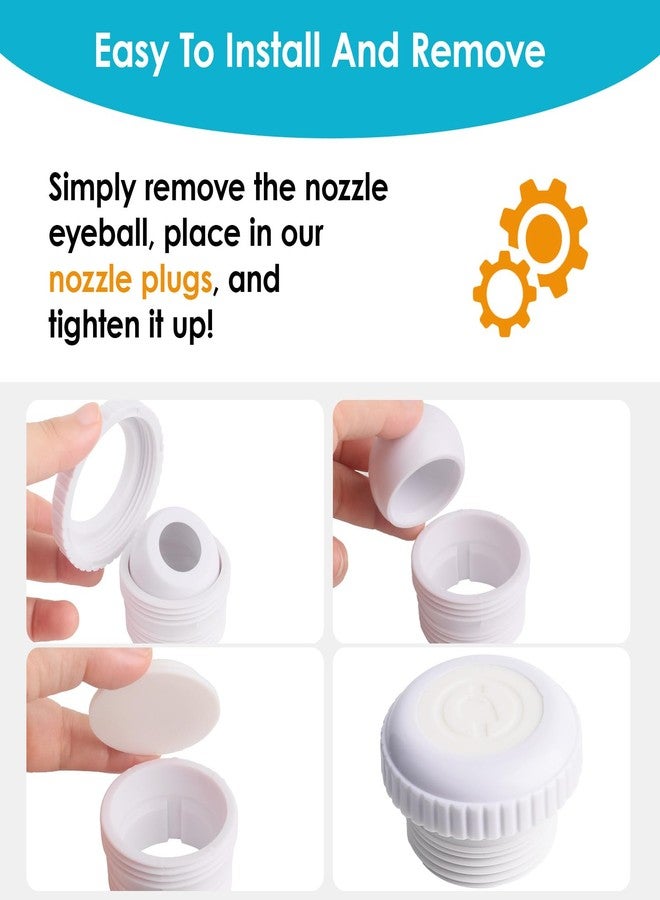EAORBD Pool Jet Nozzle Covers for Hayward Sp1419D Eyeball Nozzle, Pool Winter Seal Plugs, Pool Winter Return Jet Cover 2 Pack - Image 3