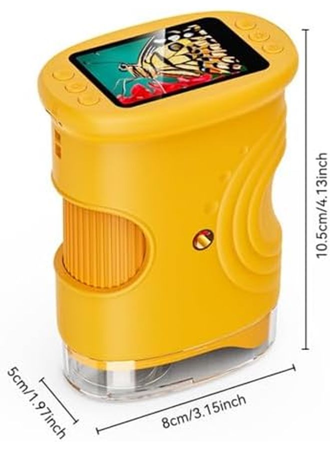 2025 Upgraded 1000X Handheld Microscope For Kids With 4K 2 Inch Screen Rechargeable Portable Digital Microscope Purple - Image 5