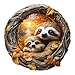 AEEKDOOK Wooden Puzzles for Adults ParentChild Sloth Wood Puzzles Adult Unique Shape Wooden Jigsaw Puzzles for Adults Birthday Gifts for Puzzle Lovers Family 85 85in 100 Pieces - Image 2