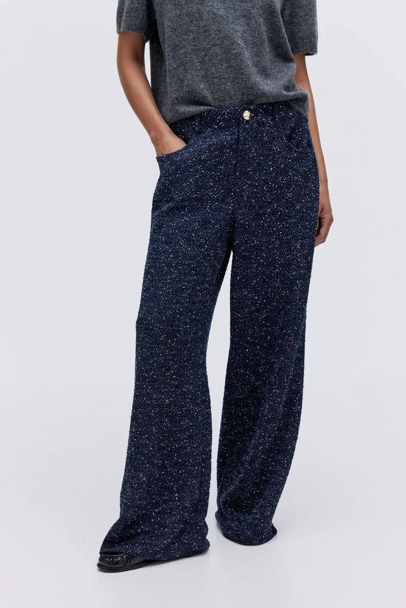 H&M Bouclé trousers