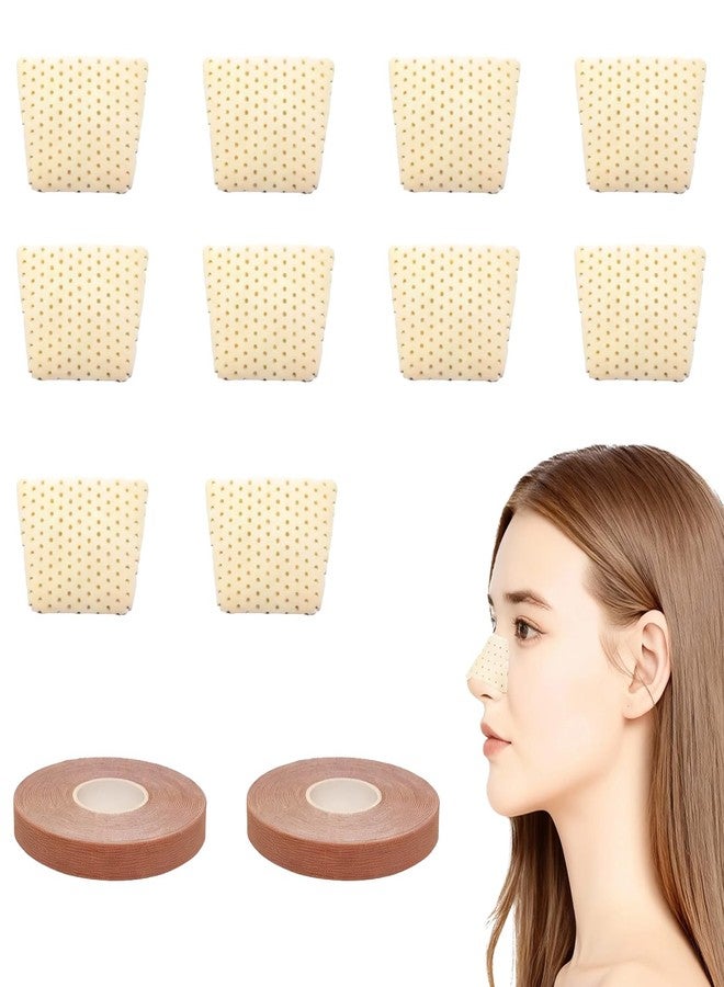CZMZHFC Thermoplastic Nasal Splint & Facial Lift Tape,Alcohol-Free,Electricity-Free Nose Fixation&Lifting Kit,Reusable Trapezoidal Nose Clip&Elastic Bandage,Beauty Care Accessory for Daily Use (12-Piece Set - Image 1