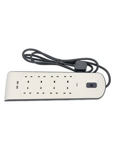 belkin 8 Way Surge Protection Strip With 2 USB Charging 2M  - Image 2