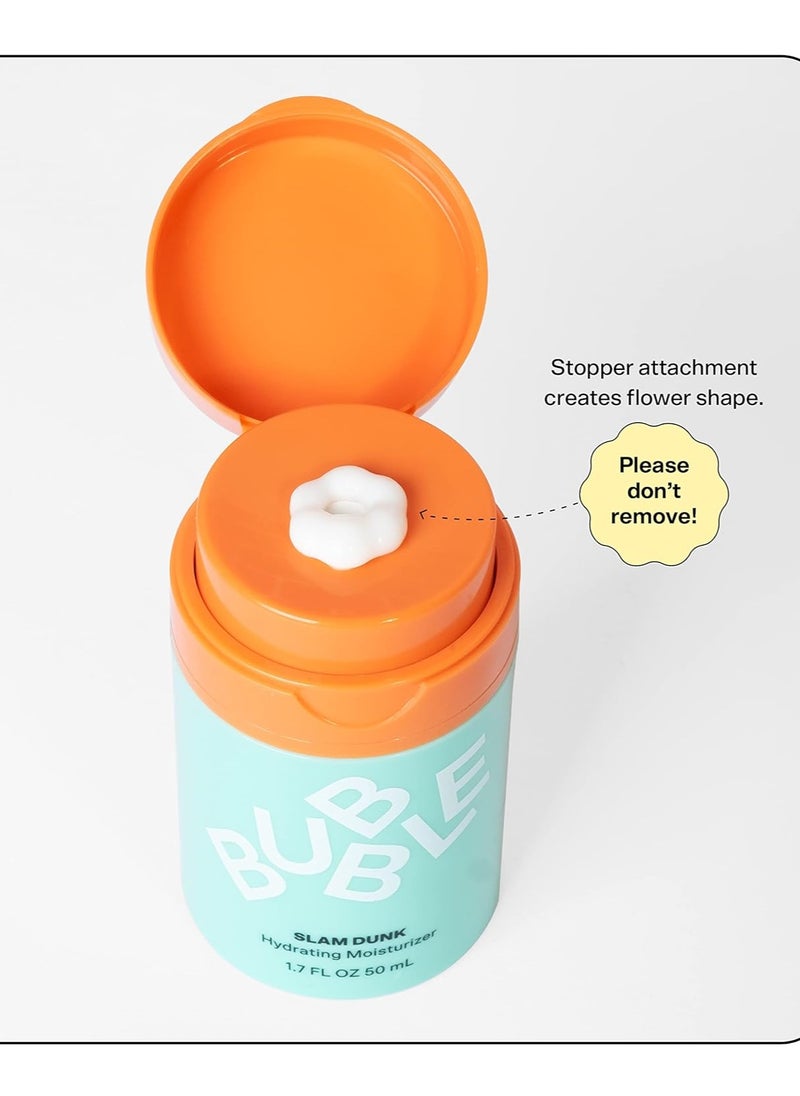 Bubble - Bubble Skin Care Slam Dunk Facial Moisturizer with Natural Aloe Vera Juice and Avocado Oil for Hydration and Protection Blue Light Daily Face Moisturizer for Sensitive Skin 50ml - Image 1
