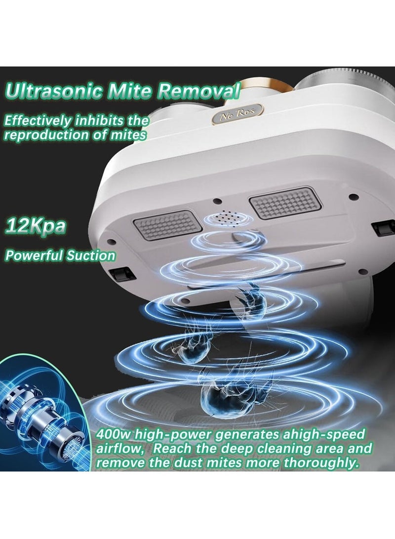 KASTWAVE Anti-allergen Mattress Vacuum, Bed Vacuum Cleaner W/UVC, True HEPA, Ultrasonic Vacuum, Powerful Suction, Removes Pet Hair, Dust Mite, Bacteria, Pollen, Dander for Deep Clean On Fabric - Image 4