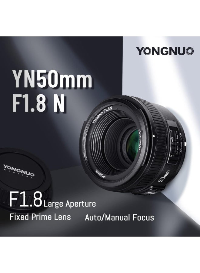 Yongnuo YN50mm F1.8N Standard Prime Lens for Nikon DSLR Cameras Large Aperture Auto Focus and Manual Focus - Image 3