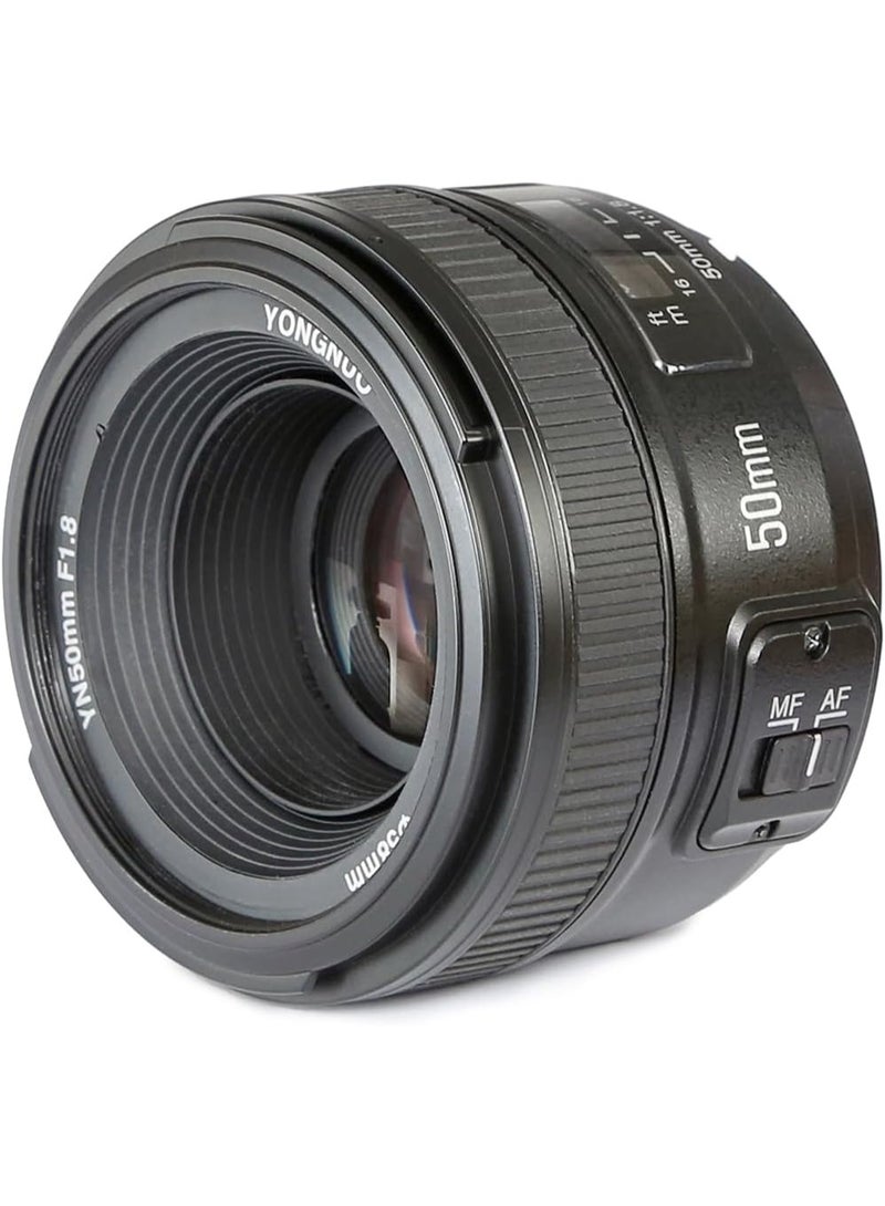 Yongnuo YN50mm F1.8N Standard Prime Lens for Nikon DSLR Cameras Large Aperture Auto Focus and Manual Focus - Image 1