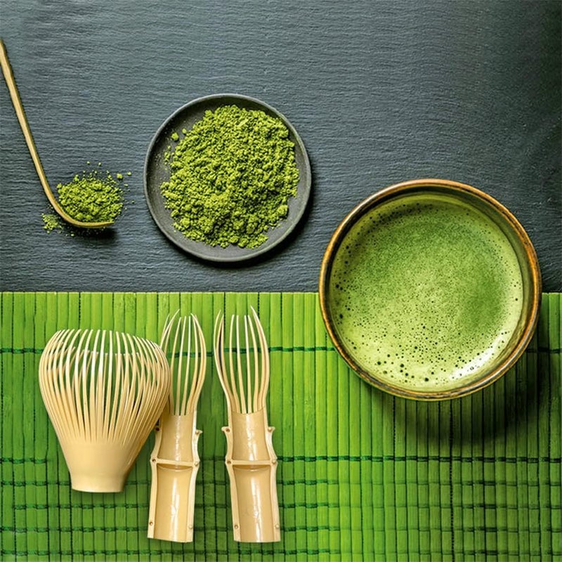 OUGETHER Resin Matcha Whisk Chasen Brush Tools for Matcha Green Tea Powder Reusable Powder Whisk Prepare Japanese Matcha Tea (Yellow) - Image 3
